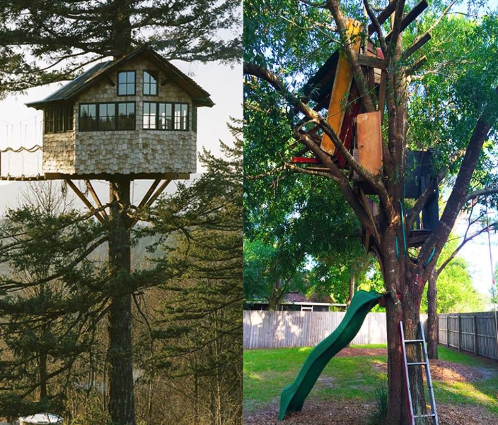 expectation reality treehouse