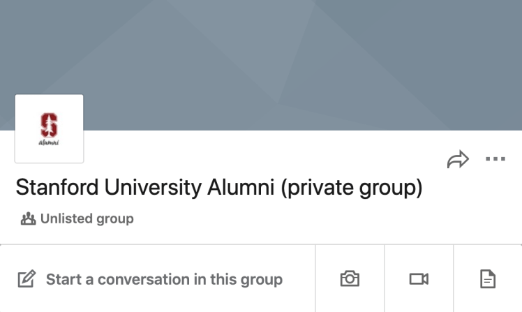 LinkedIn Groups header